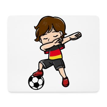 Dabbing Jeunes joueurs de football Drapeau allemand - Tapis de souris (format paysage) - blanc - Devant