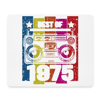 Best Of 1975 Stereo Radio Cassette Player - Mouse Pad (horizontal) - white - Front