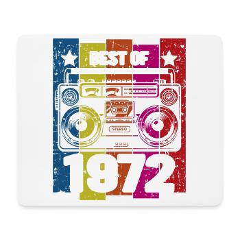 Best Of 1972 Stereo Radio Cassette Player - Mouse Pad (horizontal) - white - Front