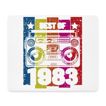 Best Of 1983 Stereo Radio Kassettenspieler - Mousepad (Querformat) - Weiß - Vorne