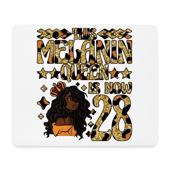 This Melanin Queen is now 28 black - Mouse Pad (horizontal) - white - Front