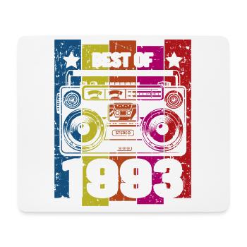 Best Of 1993 Stereo Radio Cassette Player - Mouse Pad (horizontal) - white - Front