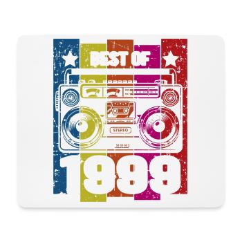 Best Of 1999 Stereo Radio Cassette Player - Mouse Pad (horizontal) - white - Front