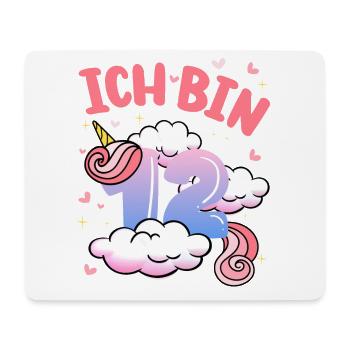 Ich Bin 12 Jahre Alt | Einhorn-thema | 12. - Mousepad (Querformat) - Weiß - Vorne
