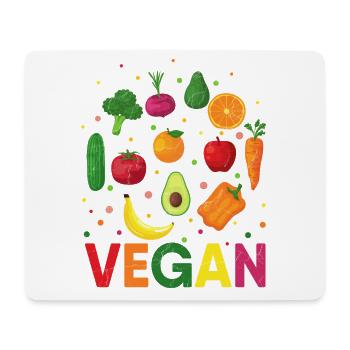 Vegan Plant Based Vegetarian Diet Veganism Veggies - Mouse Pad (horizontal) - white - Front