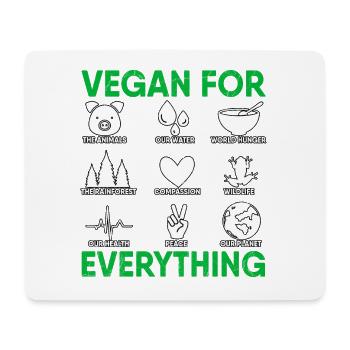Vegan For Everything Plant Vegetarian Diet Veggies - Mousepad (Querformat) - Weiß - Vorne