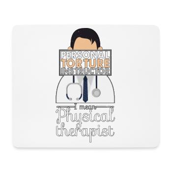 Physical Therapist Speech and Massage Therapy Chir - Mousepad (Querformat) - Weiß - Vorne