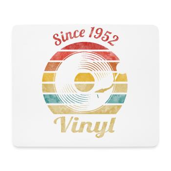 Depuis 1952 Vinyl Retro Vintage Music - Tapis de souris (format paysage) - blanc - Devant