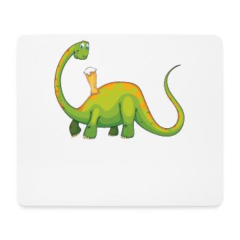 DINOSAUFIER Bierliebhaber Biertrinker Craft Beer - Mousepad (Querformat) - Weiß - Vorne