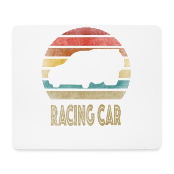 Drag Car Racing Drag Racing Retro Vintage Sunset - Mouse Pad (horizontal) - white - Front