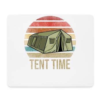 Military Tent Army Retro Sunset Vintage - Mouse Pad (horizontal) - white - Front