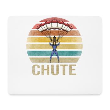 Parachuting Woman Oh Chute Parachute - Mousepad (Querformat) - Weiß - Vorne