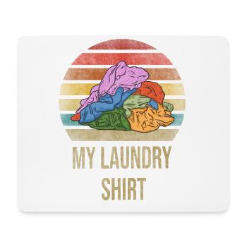 Laundry Day Pile of Clothes Retro Sunset - Mousepad (Querformat) - Weiß - Vorne