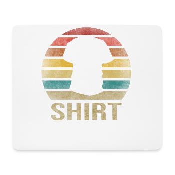 T Shirt Look At My Shirt Retro Sunset Vintage - Tapis de souris (format paysage) - blanc - Devant