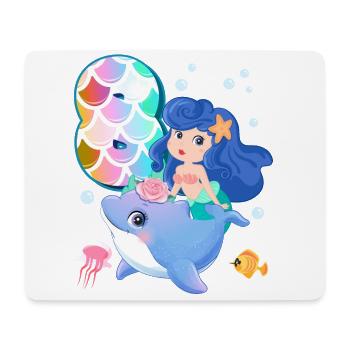 8th birthday | Mermaid Birthday | - Mouse Pad (horizontal) - white - Front