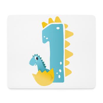 1st birthday | Dinosaur Birthday | - Mouse Pad (horizontal) - white - Front