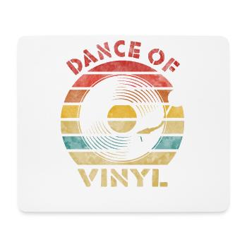 Dance of Vinyl Retro Vintage Music - Mouse Pad (horizontal) - white - Front