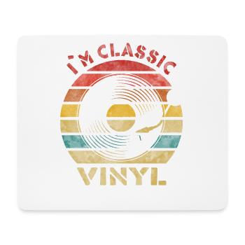 I´m classic Vinyl Retro Vintage Music - Mousepad (Querformat) - Weiß - Vorne