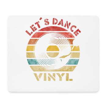 Let ́s Dance Vinyl Retro Vintage Music - Mouse Pad (horizontal) - white - Front
