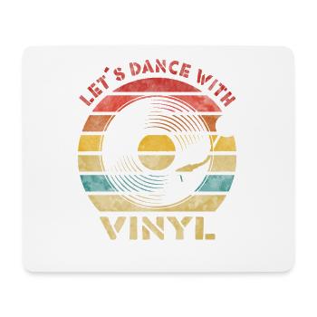 Let ́s Dance with Vinyl Retro Vintage Music - Mouse Pad (horizontal) - white - Front