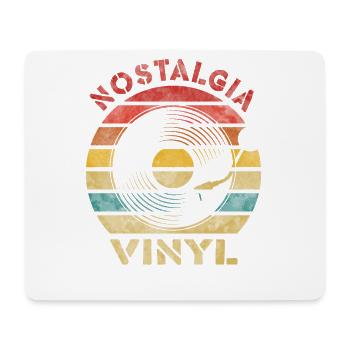 Nostalgia Vinyl Retro Vintage Music - Mouse Pad (horizontal) - white - Front