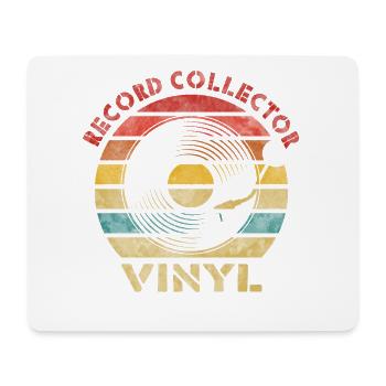 Collector Vinyl Retro Vintage Music - Mouse Pad (horizontal) - white - Front