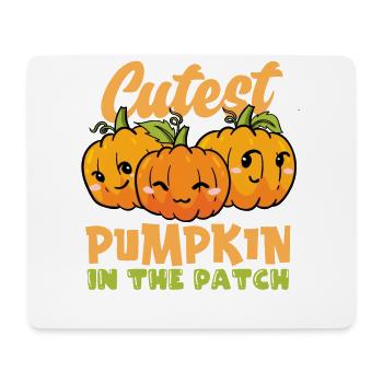 Niedlichster Kürbis Im Patch Halloween Kostüm - Mousepad (Querformat) - Weiß - Vorne
