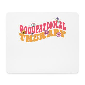 Occupational therapist Bloom Floral Leisure - Mouse Pad (horizontal) - white - Front