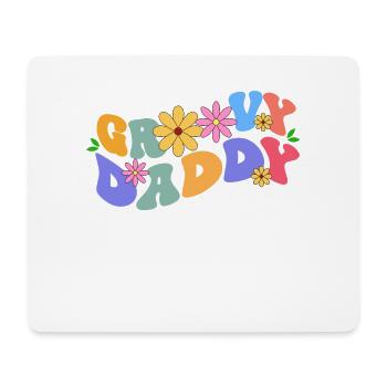 Groovy Daddy Bloom Floral Theme Colorful Leisure - Mouse Pad (horizontal) - white - Front