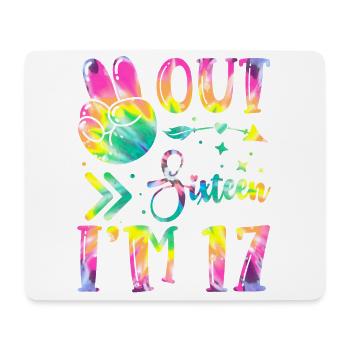 Frieden Aus Sechzehn Ich Bin 17 | Krawatte Färben - Mousepad (Querformat) - Weiß - Vorne
