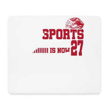 Cette légende du sport a maintenant 27 ans, match de crosse - Tapis de souris (format paysage) - blanc - Devant