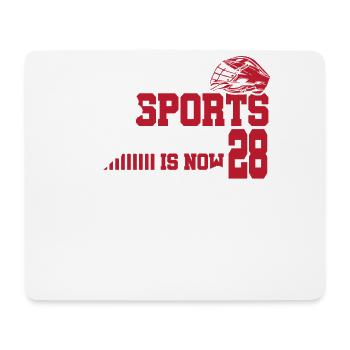 Cette légende du sport a maintenant 28 ans, match de crosse - Tapis de souris (format paysage) - blanc - Devant