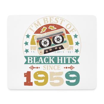 I’m Best Of Black Hits Cassette depuis 1959 - Tapis de souris (format paysage) - blanc - Devant
