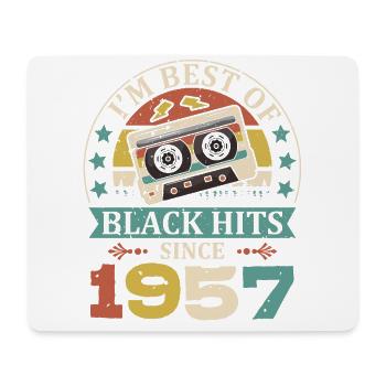 I’m Best Of Black Hits depuis 1957 Cassette - Tapis de souris (format paysage) - blanc - Devant