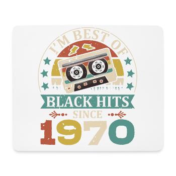 I'm Best Of Black Hits Seit 1970 Kassette - Mousepad (Querformat) - Weiß - Vorne
