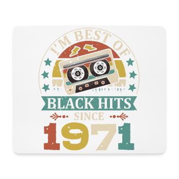 I'm Best Of Black Hits Seit 1971 Kassette - Mousepad (Querformat) - Weiß - Vorne