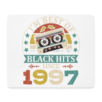 I’m Best Of Black Hits depuis 1997 Cassette - Tapis de souris (format paysage) - blanc - Devant