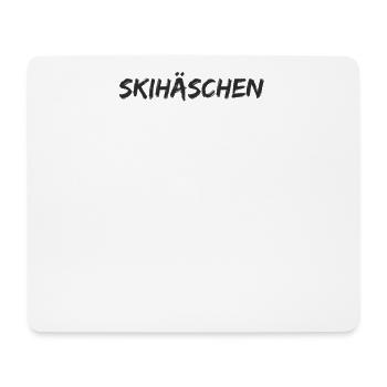 Snowboard - Skihäschen - Mousepad (Querformat) - Weiß - Vorne
