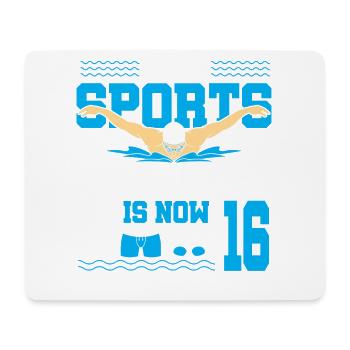 This Sports Legend Is Now 16 And Swims To - Mouse Pad (horizontal) - white - Front