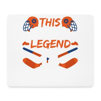 This sports legend is now 14, hockey game 14. - Mouse Pad (horizontal) - white - Front