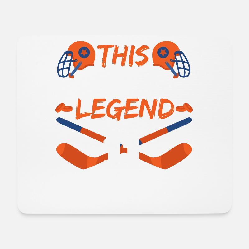 Diese Sportlegende Ist Jetzt 11, Hockeyspiel 11. - Mousepad (Querformat) - Weiß