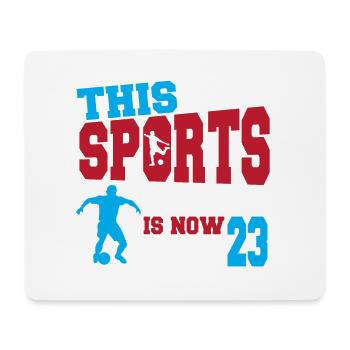 Diese Sportlegende Ist Jetzt 23, Fußballspiel 23. - Mousepad (Querformat) - Weiß - Vorne