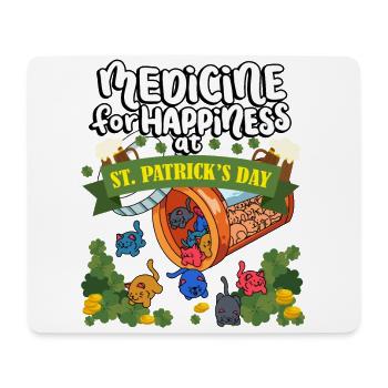 Médecine au bonheur le jour de la Saint-Patrick - - Tapis de souris (format paysage) - blanc - Devant