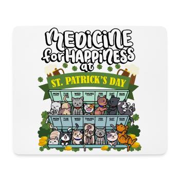Médecine au bonheur le jour de la Saint-Patrick - - Tapis de souris (format paysage) - blanc - Devant