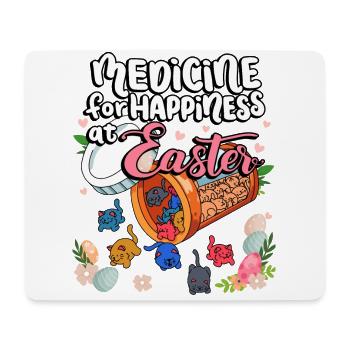 Medicine for Happiness on the Easter Holidays - Mouse Pad (horizontal) - white - Front