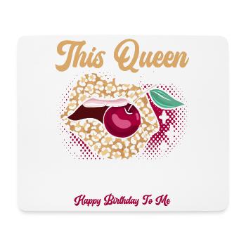 This queen was born in January happy - Mouse Pad (horizontal) - white - Front