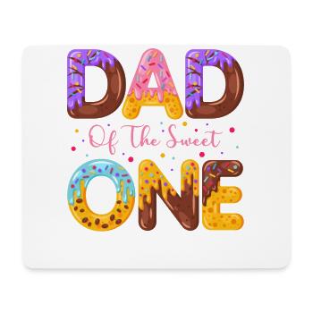 Papa Der Süßen Bestreut Köstlichen Krapfen - Mousepad (Querformat) - Weiß - Vorne