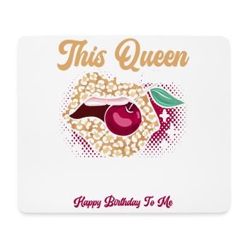 This queen was born in August happy - Mouse Pad (horizontal) - white - Front