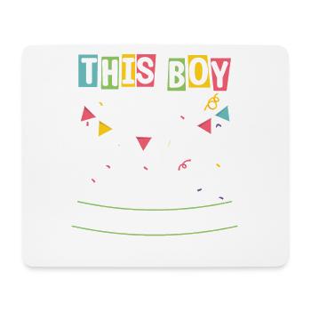 Junge Ist Jetzt 10 Zweistellig 10. Geburtstag - Mousepad (Querformat) - Weiß - Vorne
