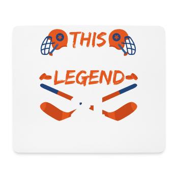 Diese Sportlegende Ist Jetzt 21, Hockeyspiel 21. - Mousepad (Querformat) - Weiß - Vorne